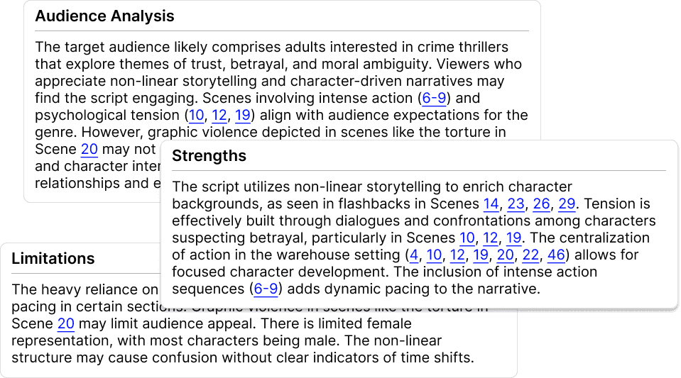 Scene Analysis with Prescene