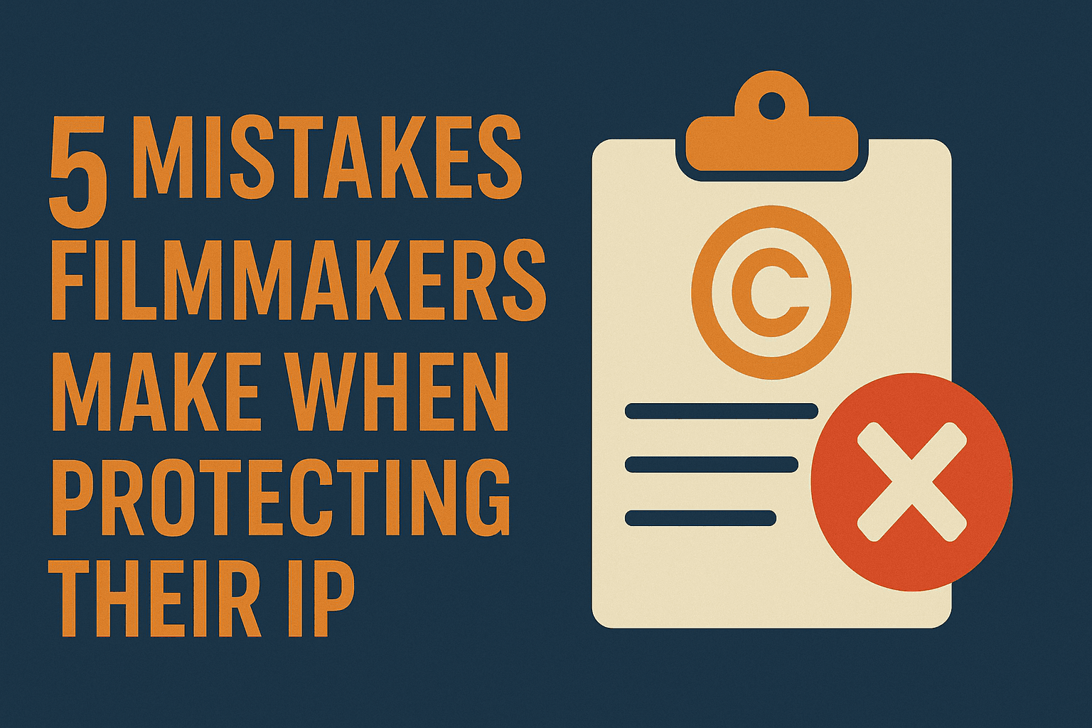 5 Mistakes Filmmakers Make When Protecting Their IP